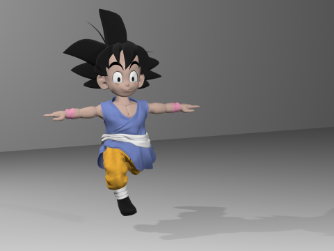 Goku GT 3D Model 3D