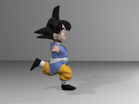 Goku GT 3D Model 3D