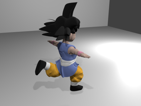 Goku GT 3D Model 3D
