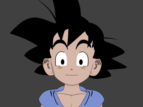Goku GT Modelo 3D