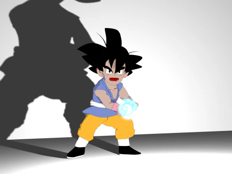 Goku GT 3D Model