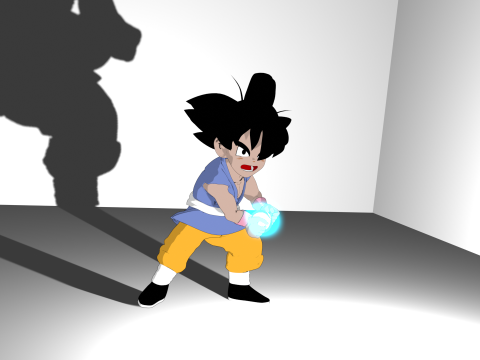 Goku GT Model 3D