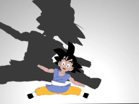 Goku GT 3D Model