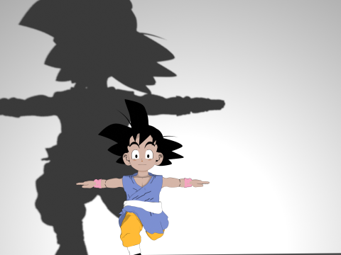 Goku GT Model 3D