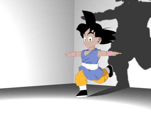 Goku GT Model 3D
