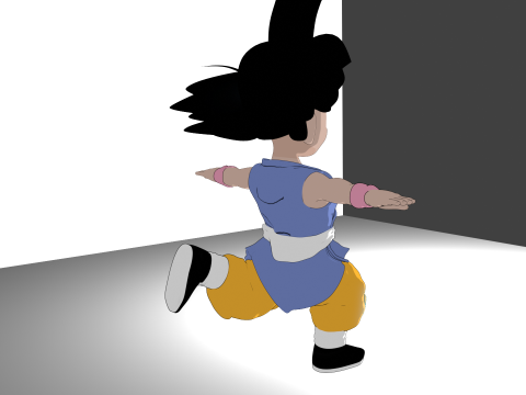 Goku GT Model 3D