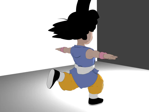 Goku GT 3D Model