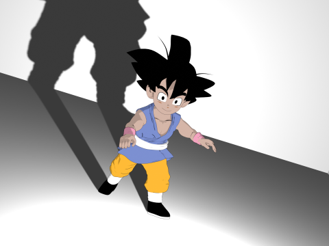 Goku GT Model 3D