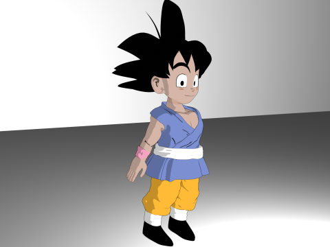 Goku GT Model 3D