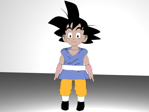 Goku GT Model 3D