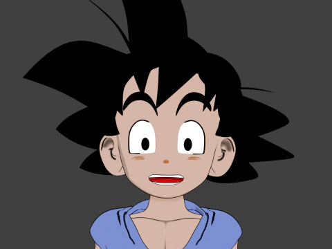 Goku GT 3D Model