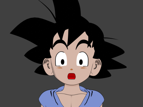 Goku GT Model 3D