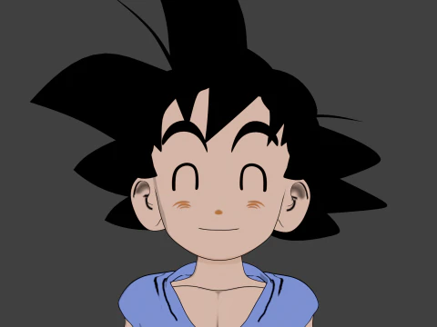 Goku GT 3D Model