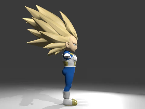 Vegeta fase3 3D Model