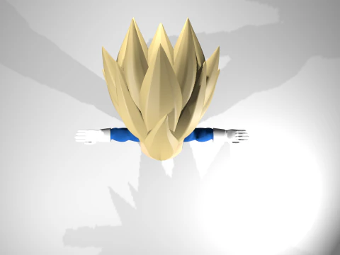 Vegeta fase3 3D Model