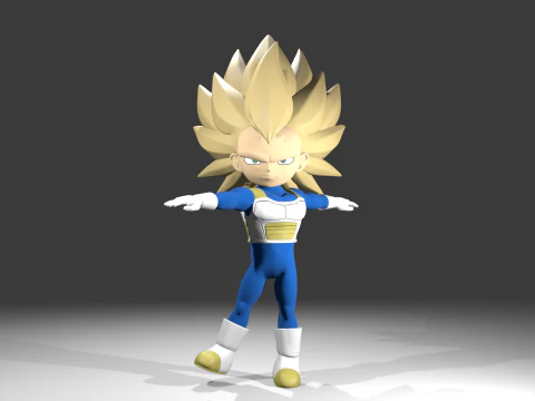 Vegeta fase3 3D Model