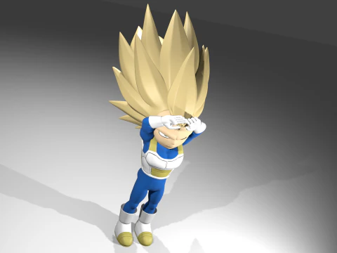 Vegeta fase3 3D Model