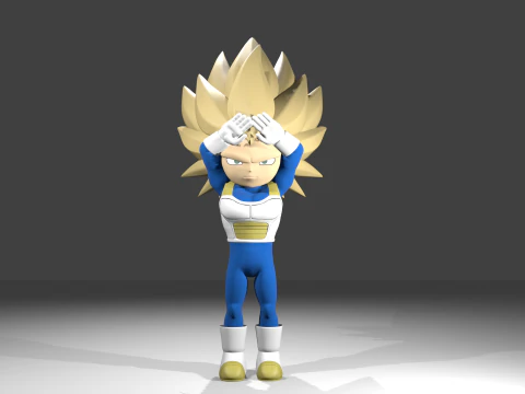 Vegeta fase3 3D Model