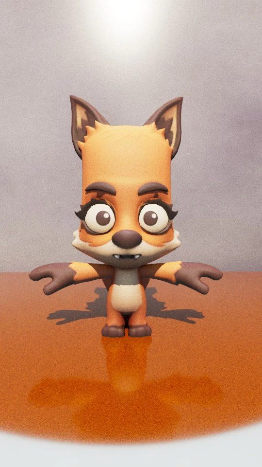 Cartoon Zooba Nix Rigged Ready For Games 3D Model .c4d .max .obj .3ds .fbx .stl .blend