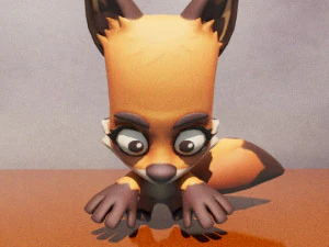 Cartoon Zooba Nix Rigged Ready For Games 3D Model