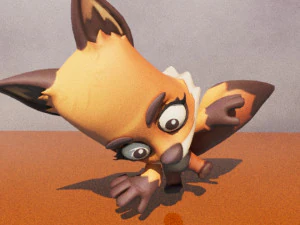 Cartoon Zooba Nix Rigged Ready For Games 3D Model