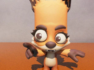 Cartoon Zooba Nix Rigged Ready For Games 3D Model
