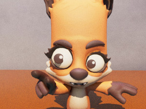 Cartoon Zooba Nix Rigged Ready For Games Modello 3D