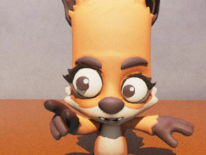 Cartoon Zooba Nix Rigged Ready For Games 3D Model