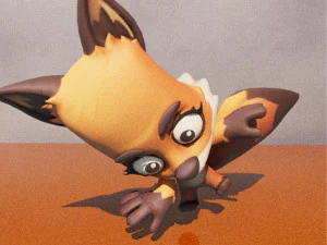 Cartoon Zooba Nix Rigged Ready For Games 3D Model