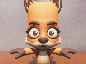 Cartoon Zooba Nix Rigged Ready For Games Modello 3D