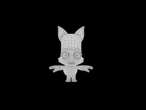 Cartoon Zooba Nix Rigged Ready For Games 3D Model