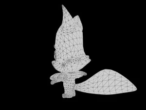 Cartoon Zooba Nix Rigged Ready For Games 3D Model