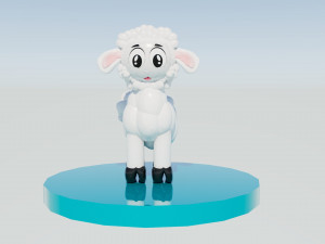 Alpaca Lama Rigged And Animated  3D Model