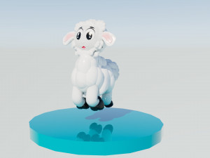 Alpaca Lama Rigged And Animated Model 3D