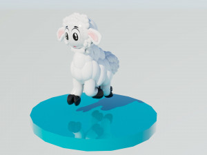 Alpaca Lama Rigged And Animated Model 3D