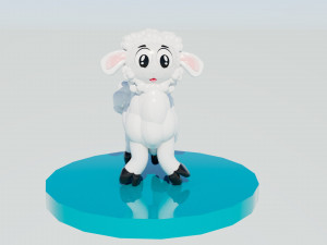 Alpaca Lama Rigged And Animated Model 3D