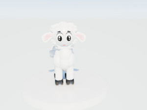 Alpaca Lama Rigged And Animated Model 3D