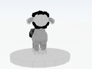 Alpaca Lama Rigged And Animated Model 3D