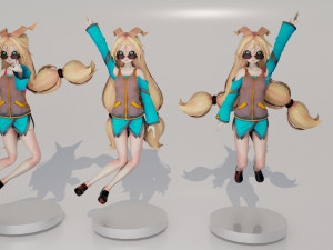 EMMy GIRL CHARACTER RIGGED ANIMATED 99 ANIMATIONS INCLUDED Model 3D