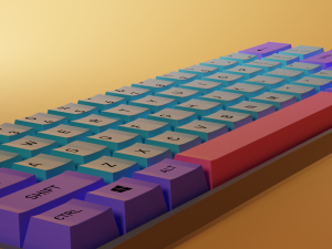 Gaming keyboard Model 3D