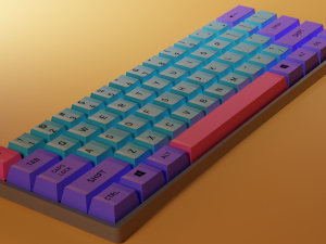 Gaming keyboard Model 3D
