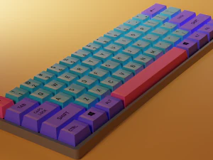 Gaming keyboard 3D Model