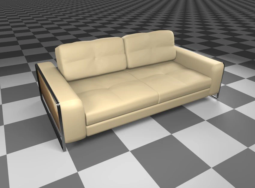 Couch Sofa 3D Model .c4d .max .obj .3ds .fbx .stl .blend