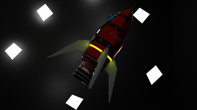 Cartoon space rocket Modèle 3D .c4d .max .obj .3ds .fbx .stl .blend 