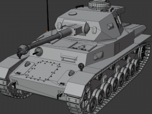 Pzkpfw IV Ausf F2 3D 模型