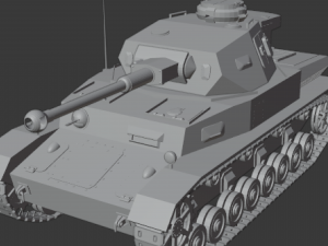 Pzkpfw IV Ausf F2 3Dモデル