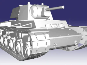 KV-1 1941 F-32 Modelo 3D