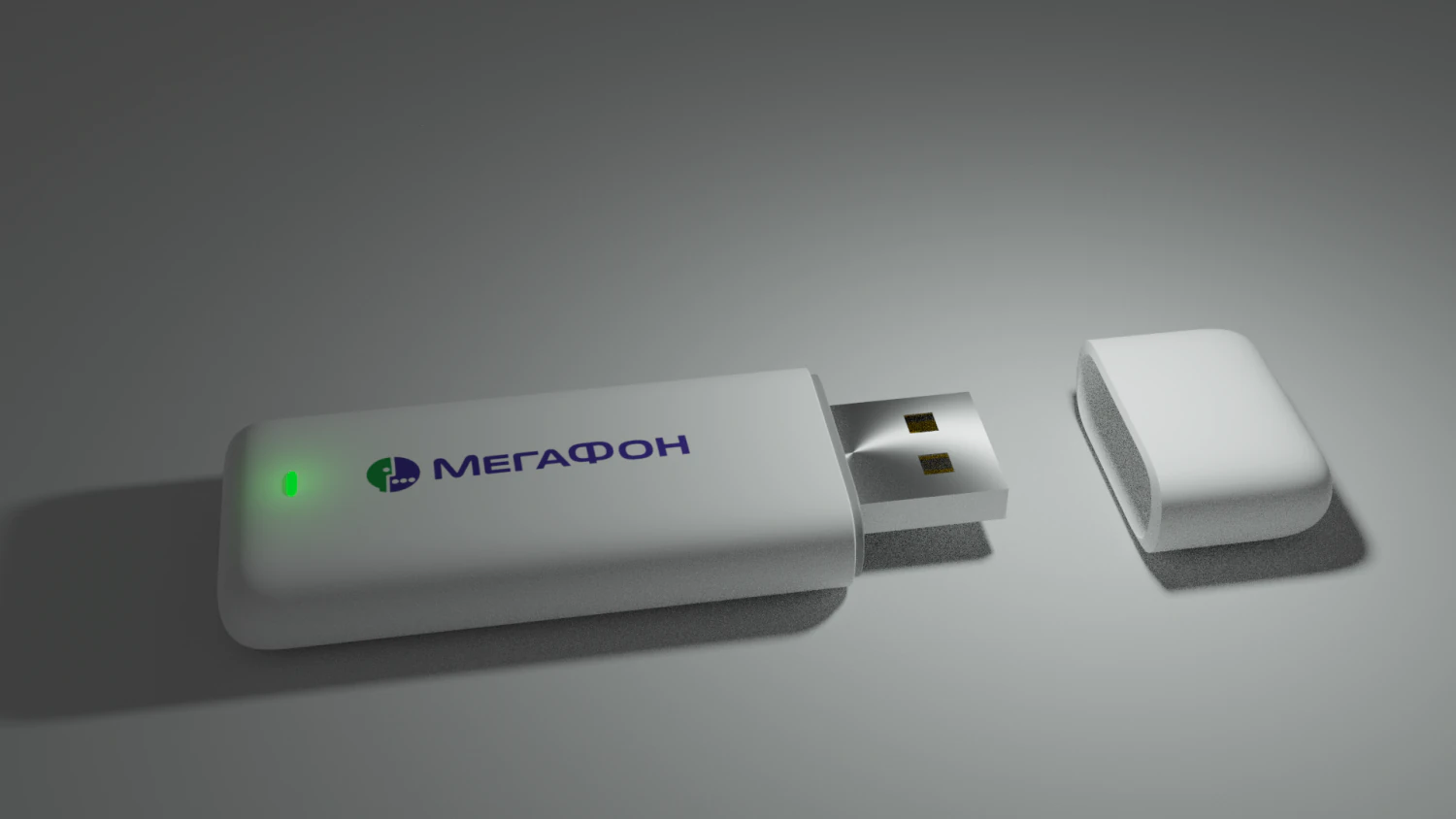 USB Modem 3D Model .c4d .max .obj .3ds .fbx .stl .blend