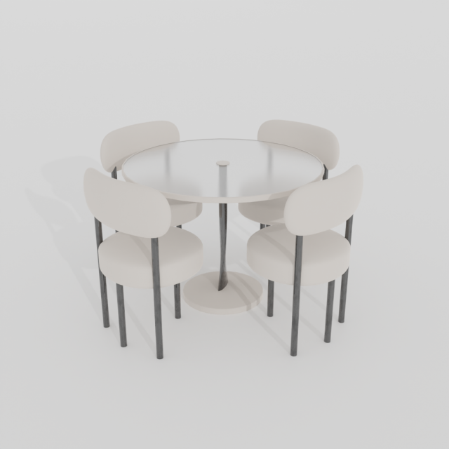 Table and chairs 3D Model .c4d .max .obj .3ds .fbx .stl .blend 