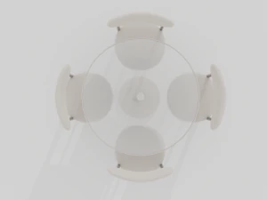 Table and chairs 3D Model